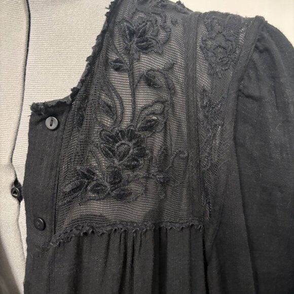 Zara Long Sleeve Embroidered Mini Dress - Picture 4 of 5